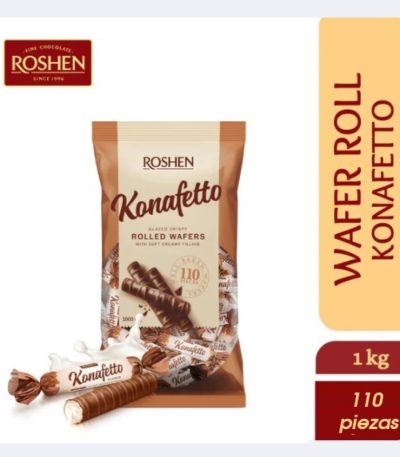ROSHEN KONAFETTO Barrita Leche 110uds 1kg Galletas y Cereales